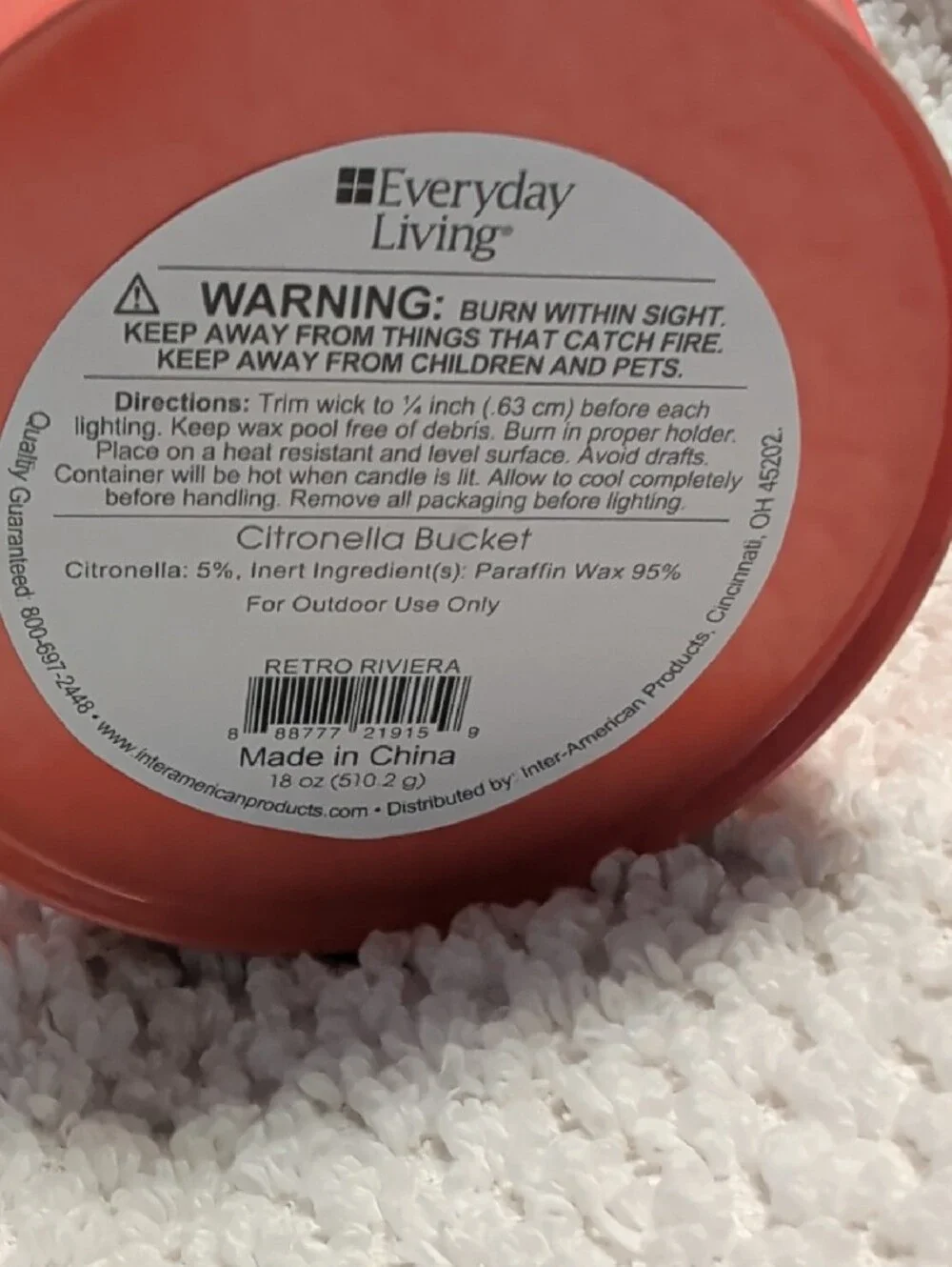 Everyday Living Citronella Bucket